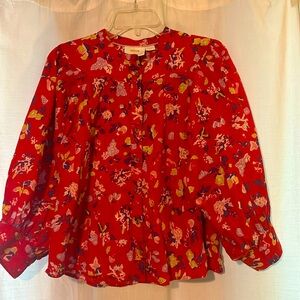 Maeve Femme red buttondown sz Medium